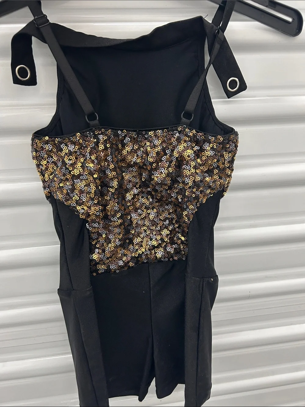 Gold and Black Sequin Tulle Dance Tutu for Kids